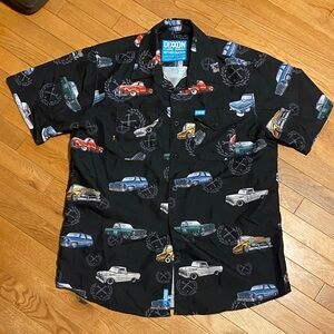 DIXXON Black Vintage Car Print Men's Shirt
